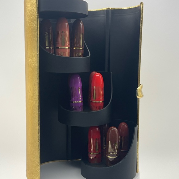MAC limited edition Golden girls 12 Mini Lipstick Set Lustreglass NEW Authentic - Picture 12 of 14